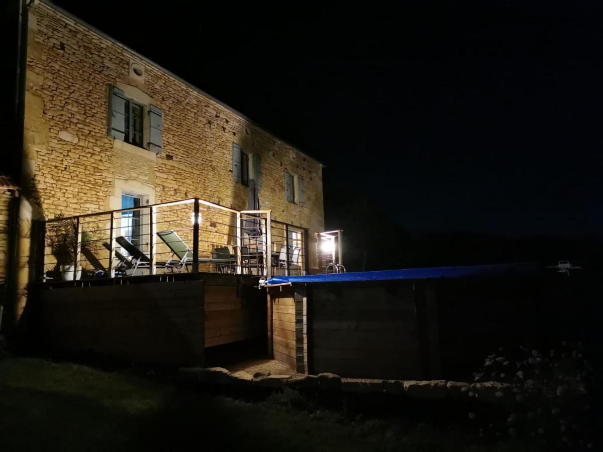 Maison typique périgourdine avec piscine Paulin Exterior foto