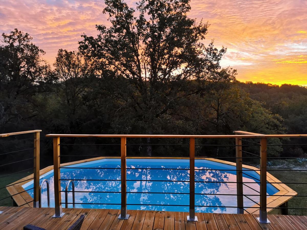 Maison typique périgourdine avec piscine Paulin Exterior foto
