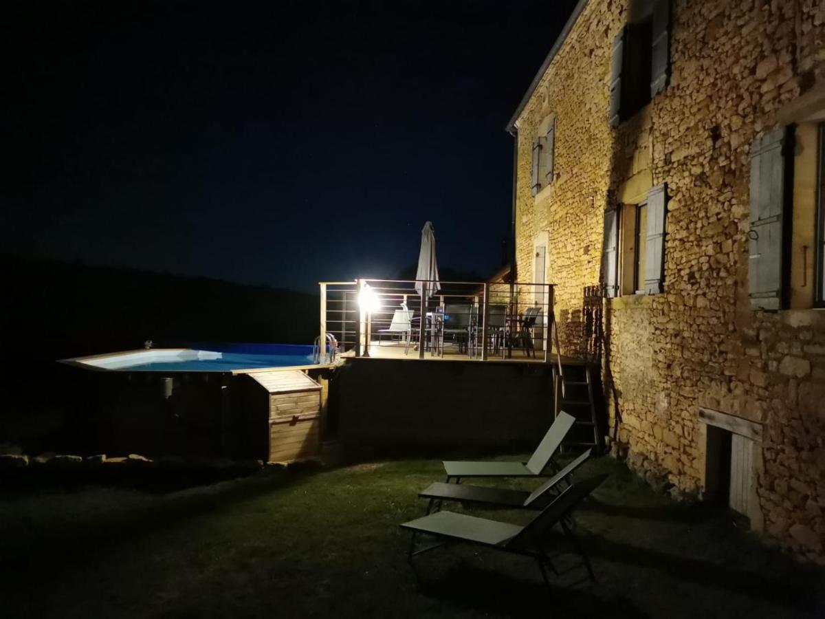 Maison typique périgourdine avec piscine Paulin Exterior foto